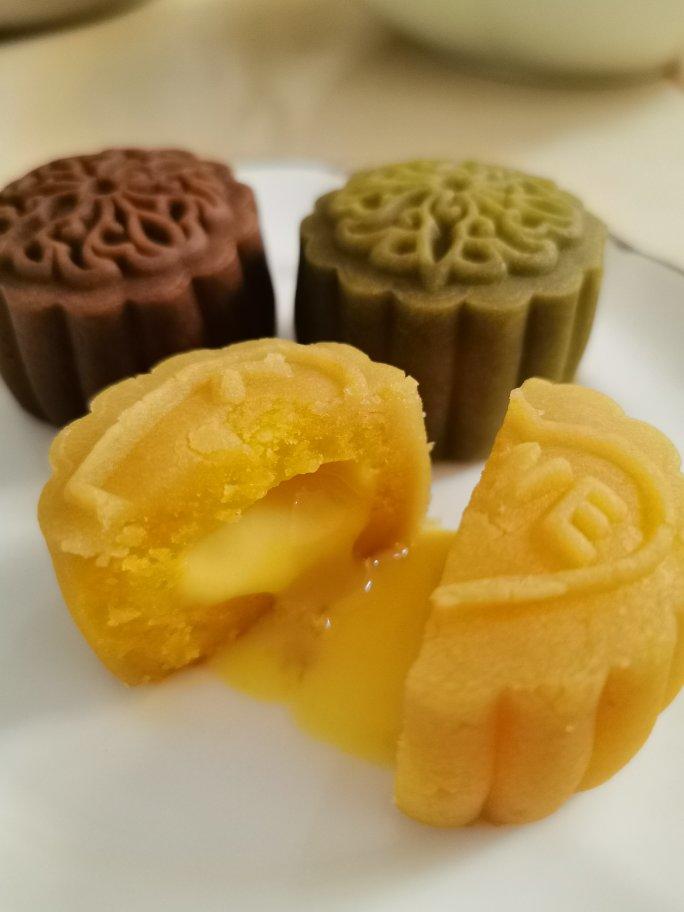 流心奶黄月饼（无吉士粉/转化糖浆版本）【曼食慢语】