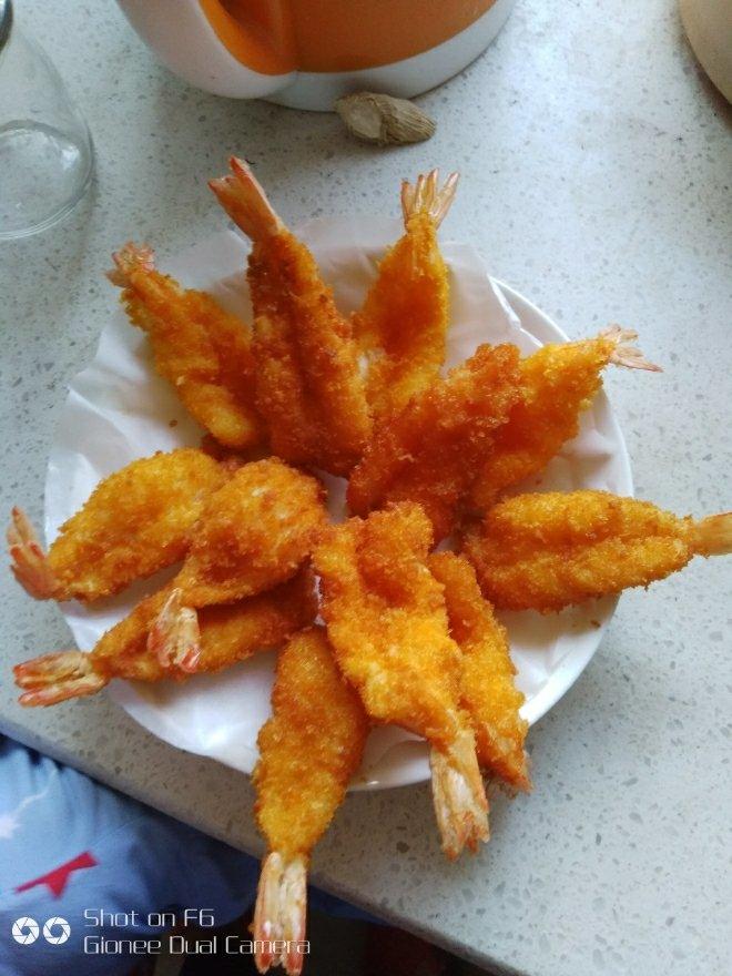 面包糠炸虾