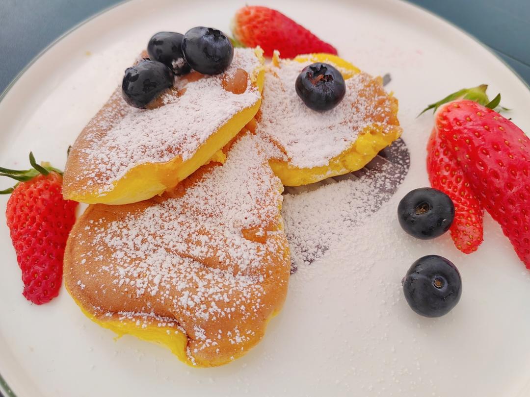 10分钟搞定网红舒芙蕾松饼🥞超松软『步骤详细附视频』『平底锅美食』