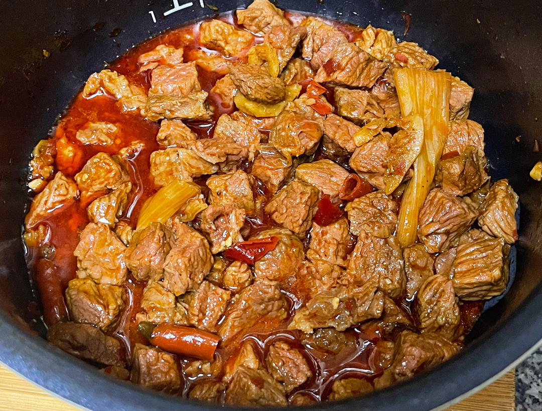 电饭锅版川味笋子烧牛肉
