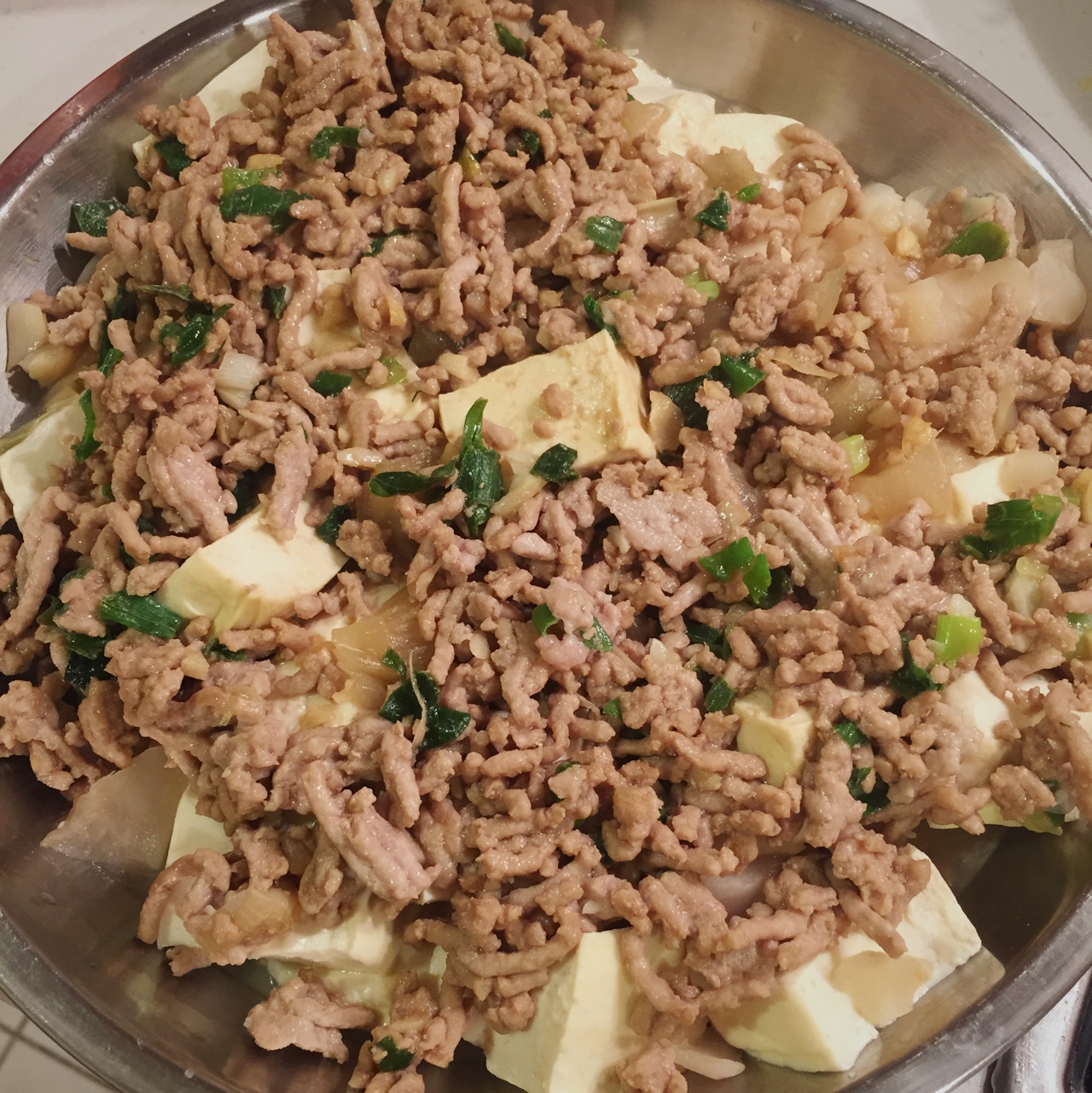 肉末蒸豆腐