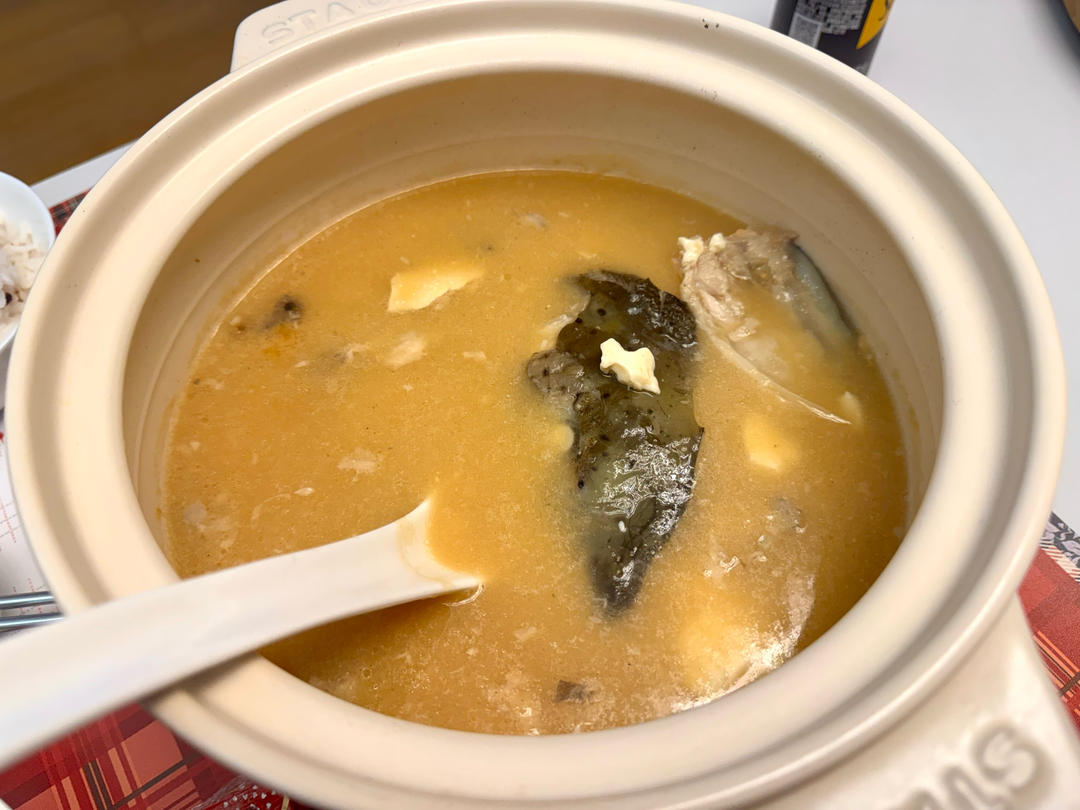 三文鱼头汤（可加味噌）