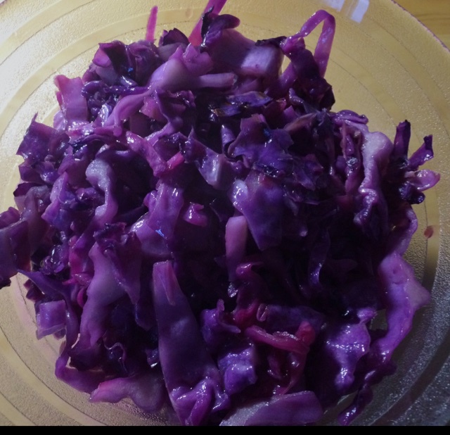 炒紫甘蓝