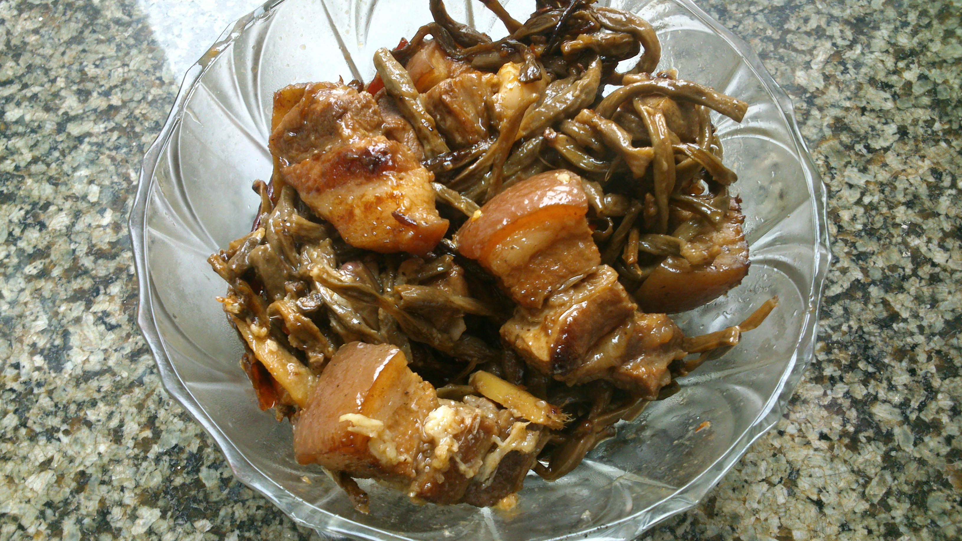 干豆角红烧肉
