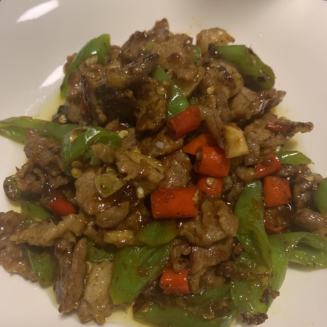 青椒炒牛肉