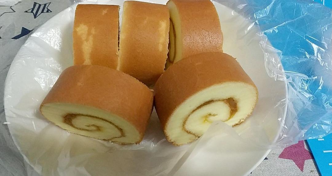 花纹图案蛋糕卷