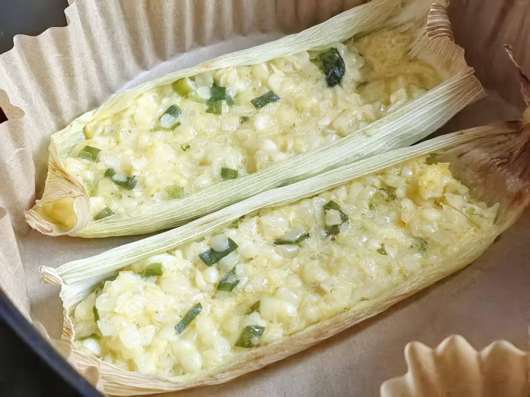 香甜的嫩玉米粑
