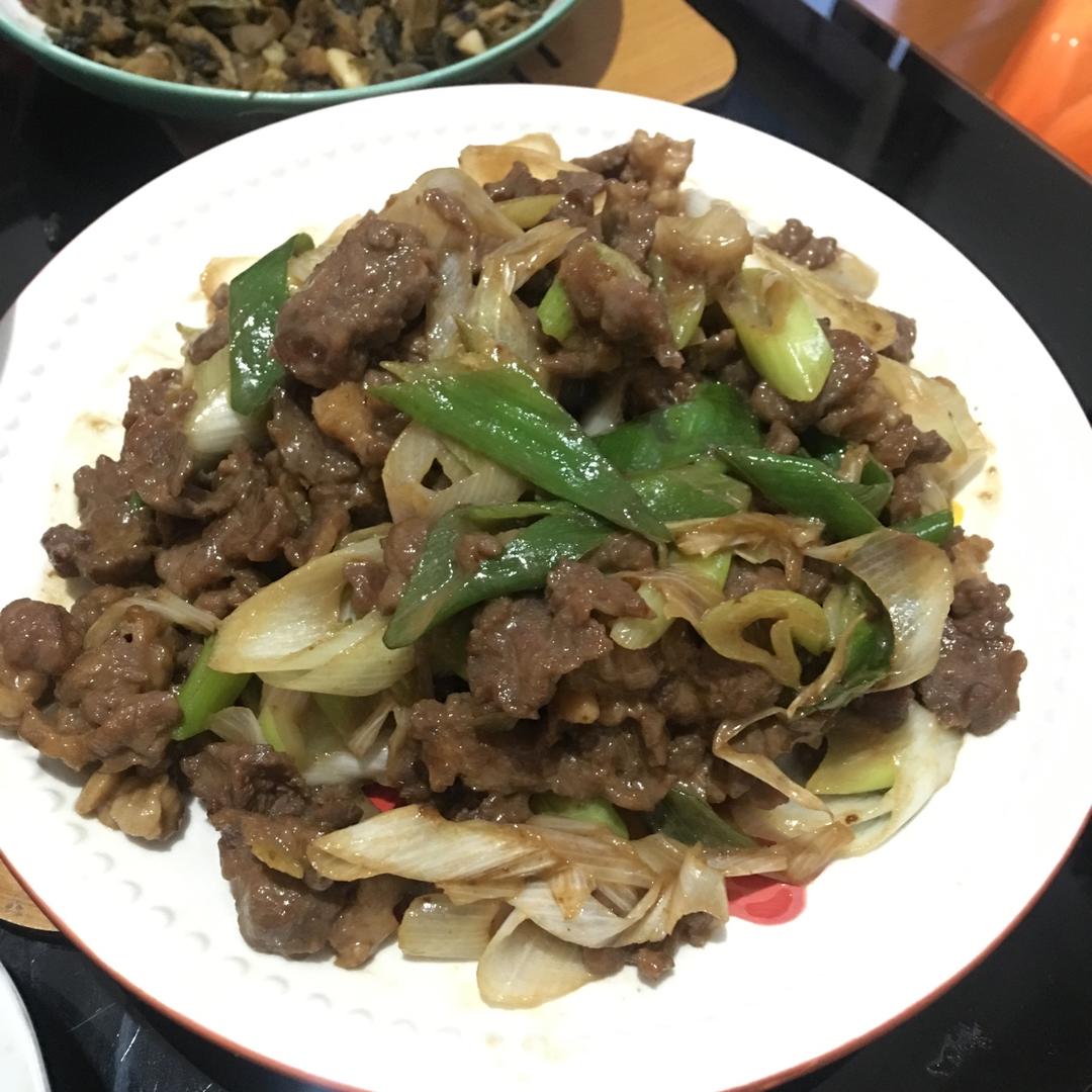 葱爆羊(牛)肉