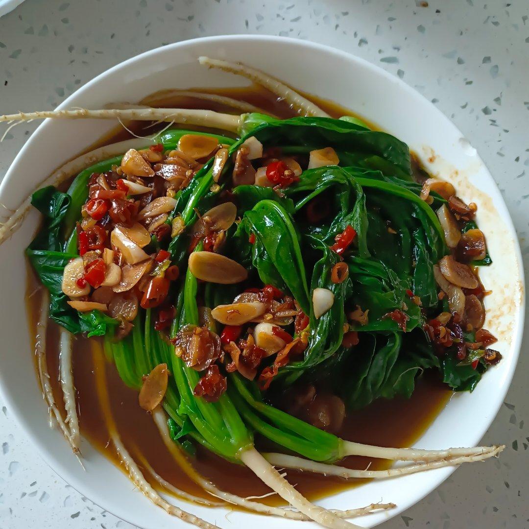凉拌菠菜(家传秘方)