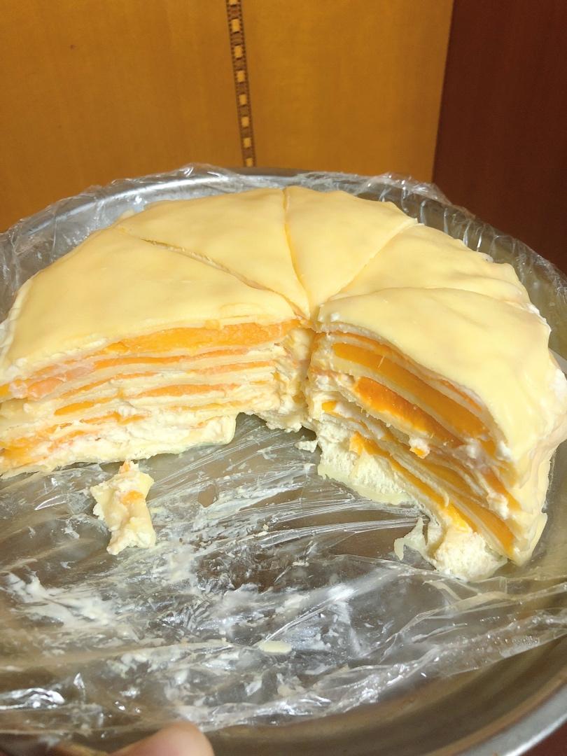 芒果千层蛋糕，100%成功告别煎皮无能