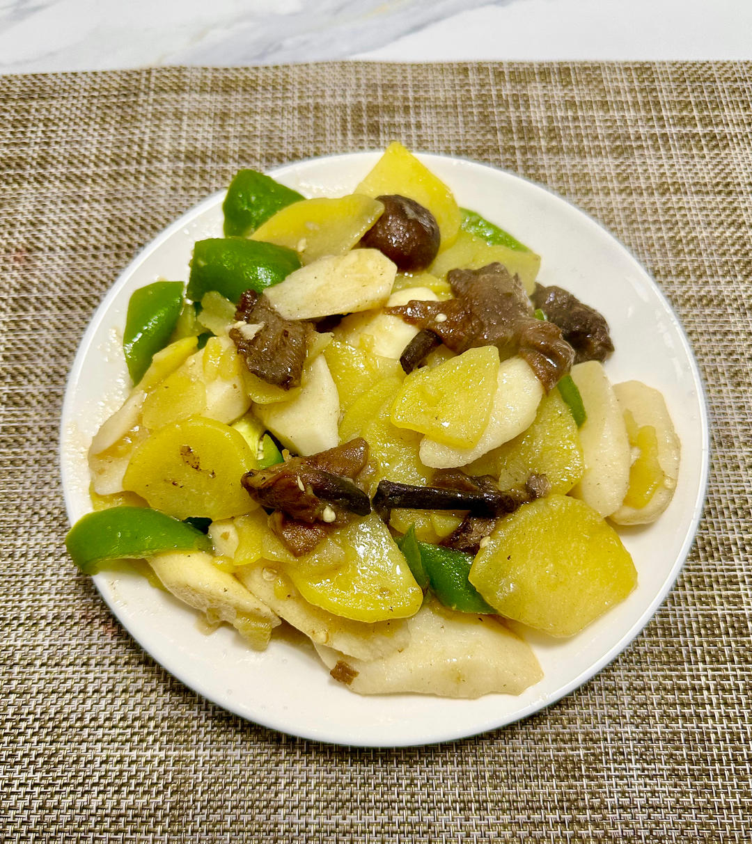 （纯素食）榛蘑山药土豆片