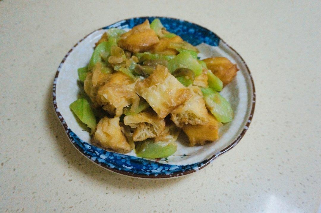 丝瓜烩油条