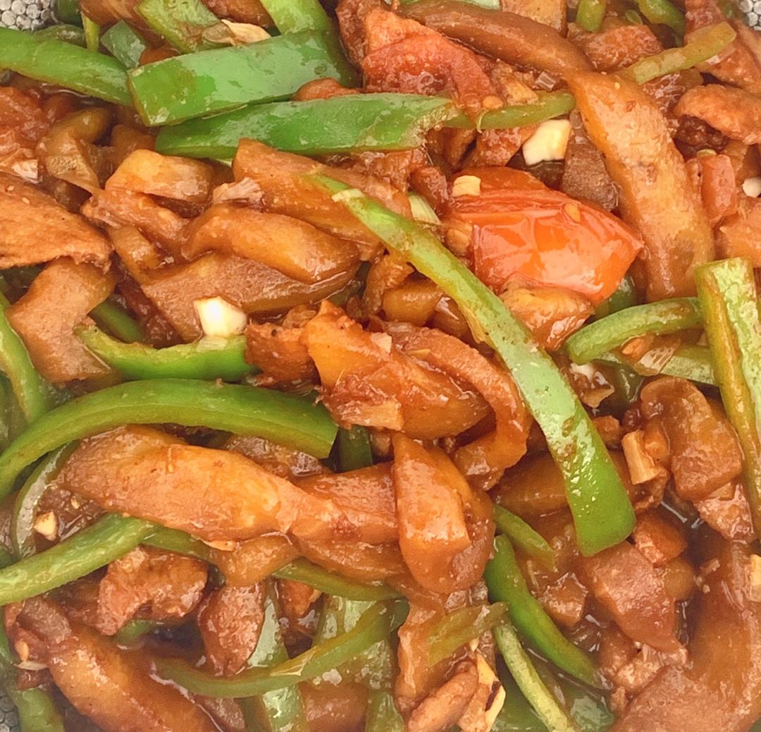茄子柿子炒青椒
