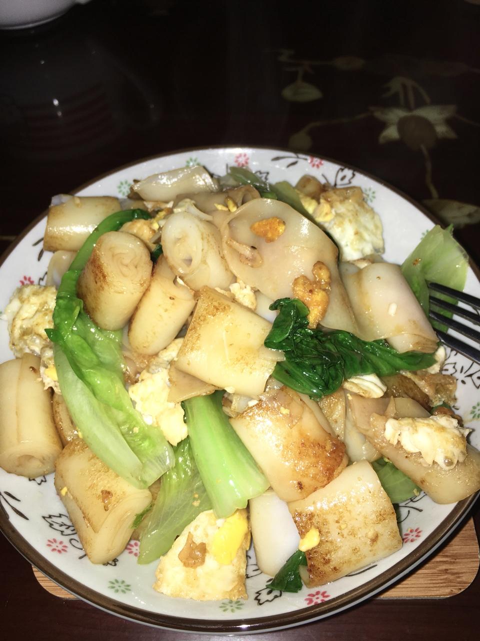 豉油皇炒猪肠粉