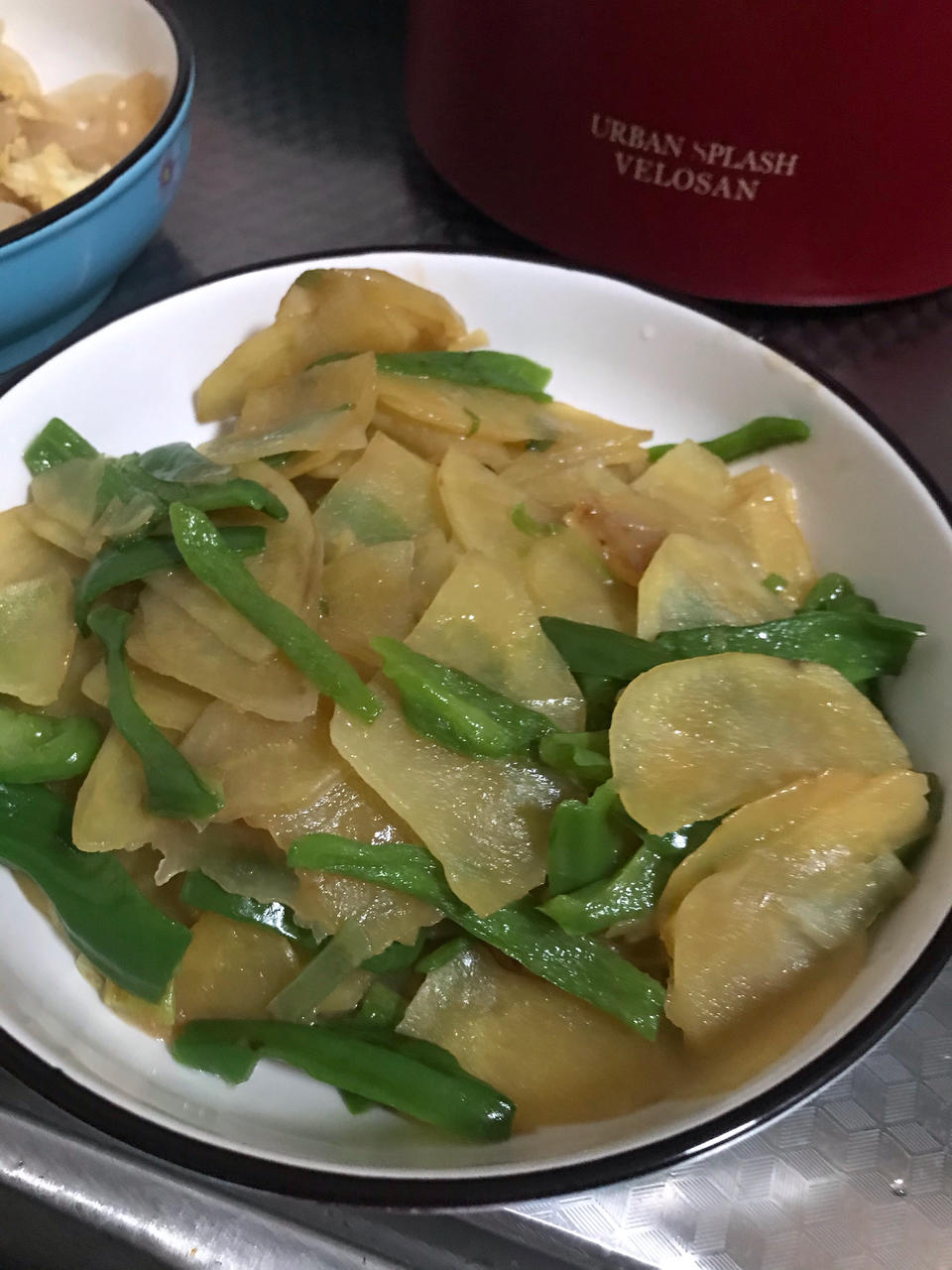 土豆片炒青椒（懒人清淡版）