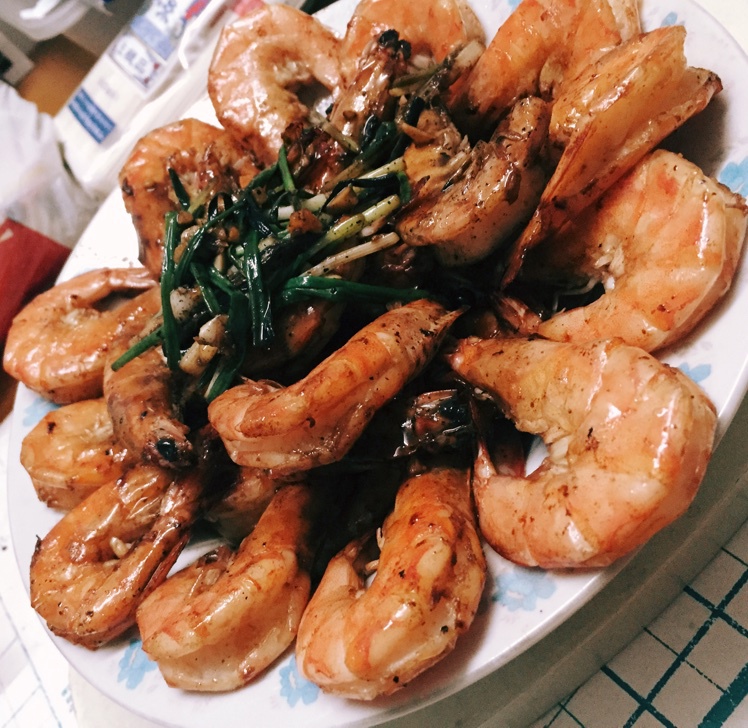 开背蒜香虾