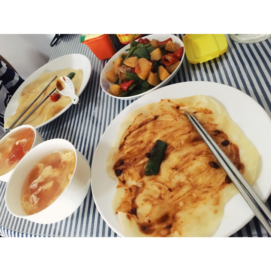荷叶饼，水单饼