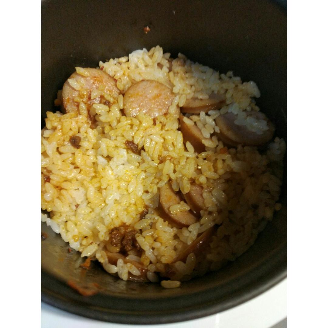 电饭锅版香菇腊肠饭