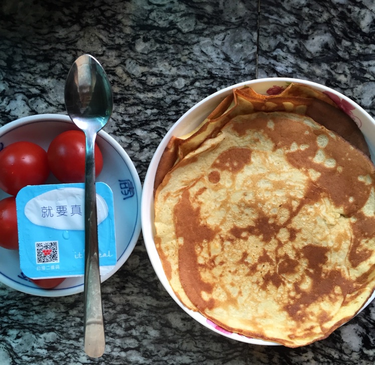超级简单pancake【无黄油健康版】