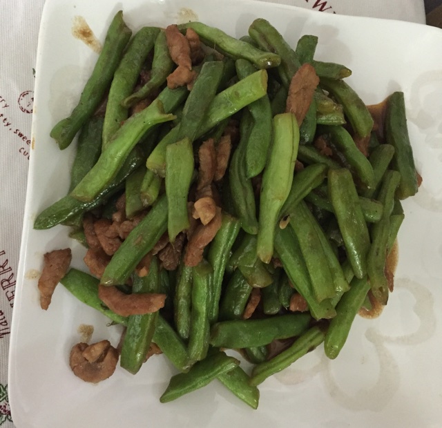 豆角炒肉丝