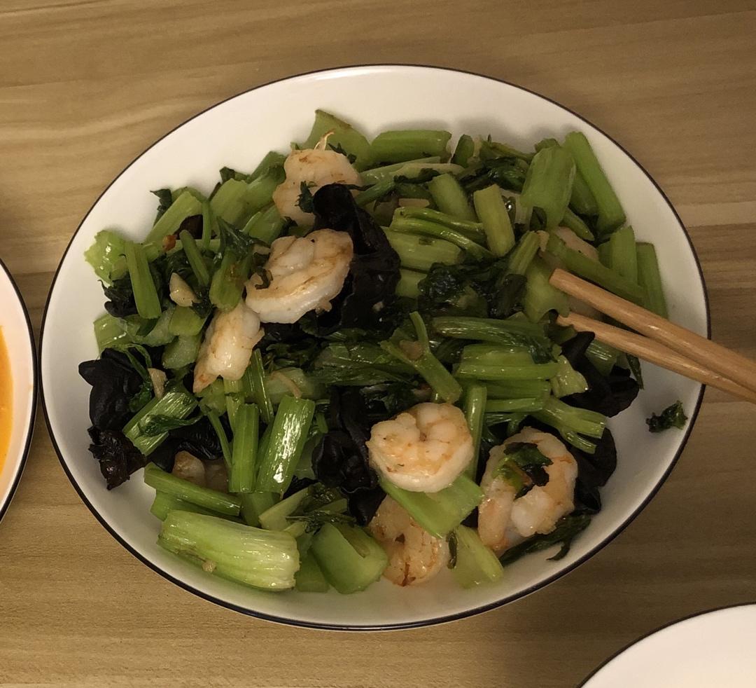 香芹炒虾仁