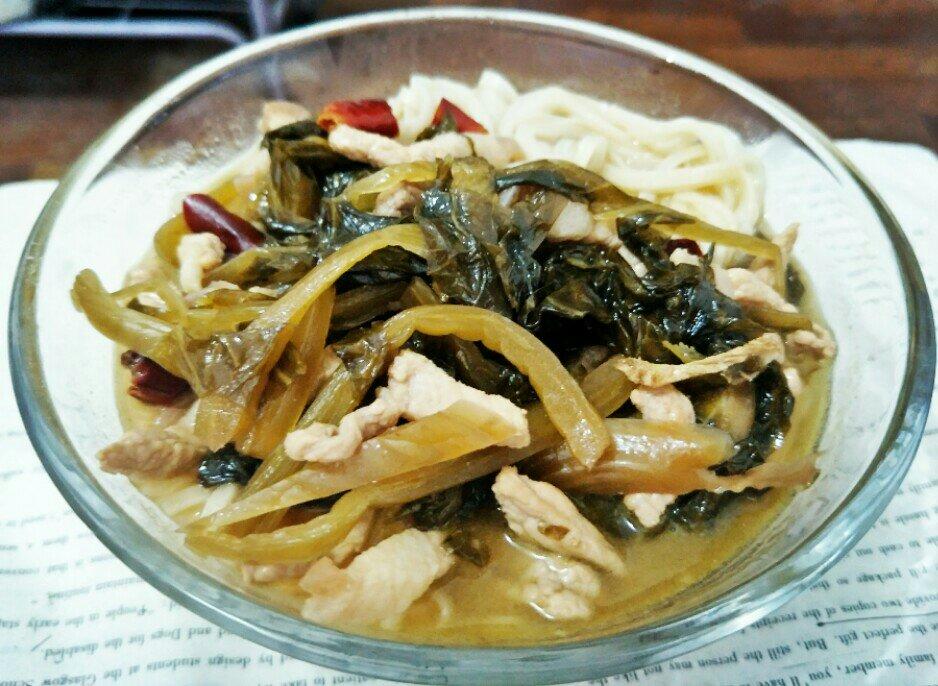 酸菜肉丝面