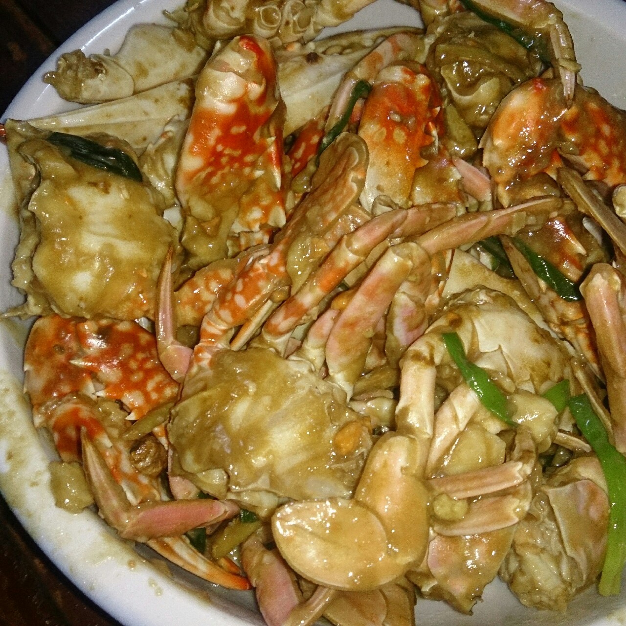 姜葱炒梭子蟹