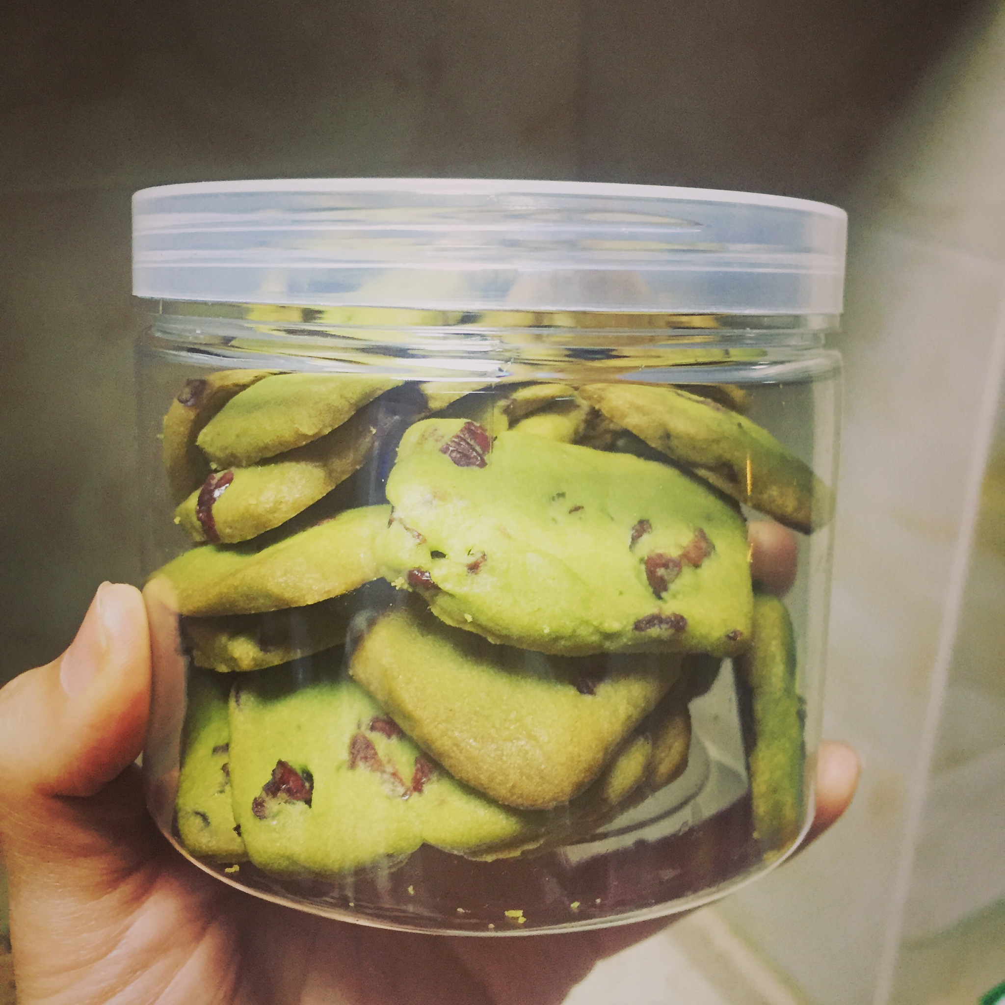 抹茶蔓越莓饼干