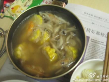 菜蔬虾汤的做法