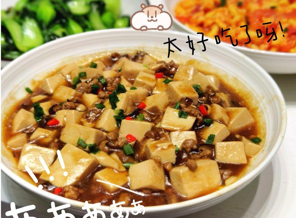 肉末嫩豆腐｜嫩滑口感爽口！这道快手菜超级下饭！！（减脂少油版）