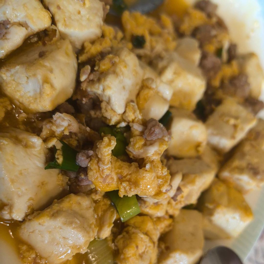 肉末滑蛋豆腐