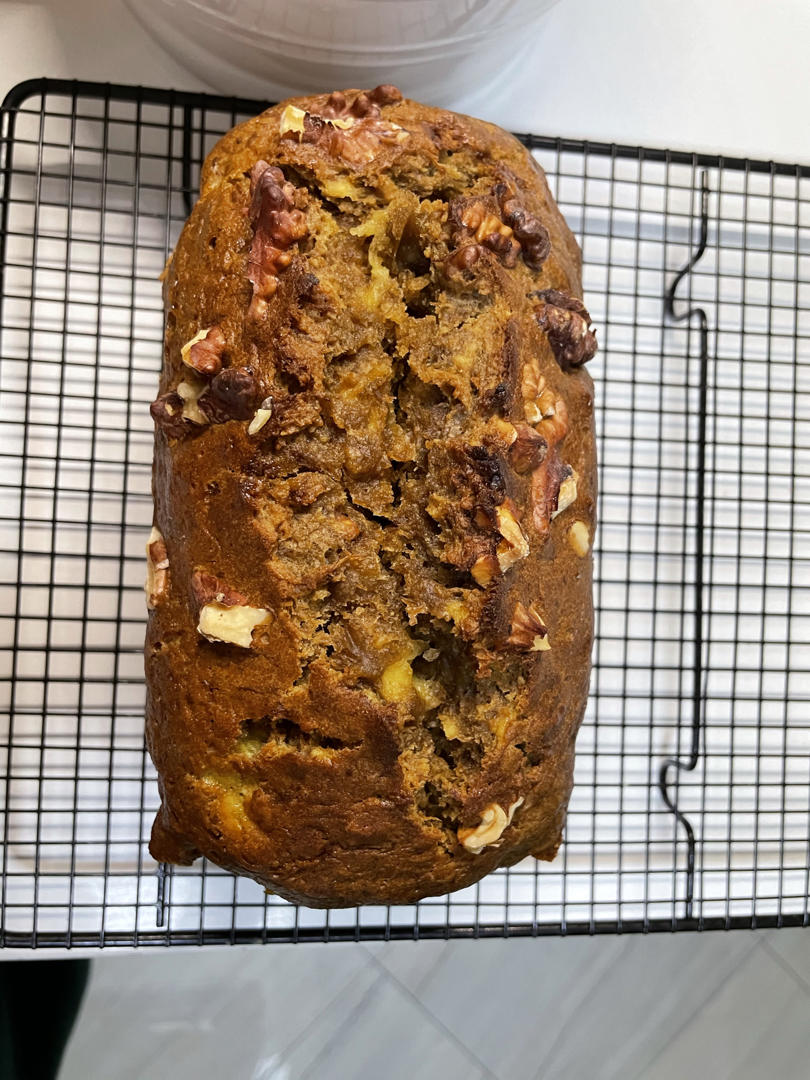 墨西哥朋友家祖传的超好吃的香蕉蛋糕【Banana Bread】