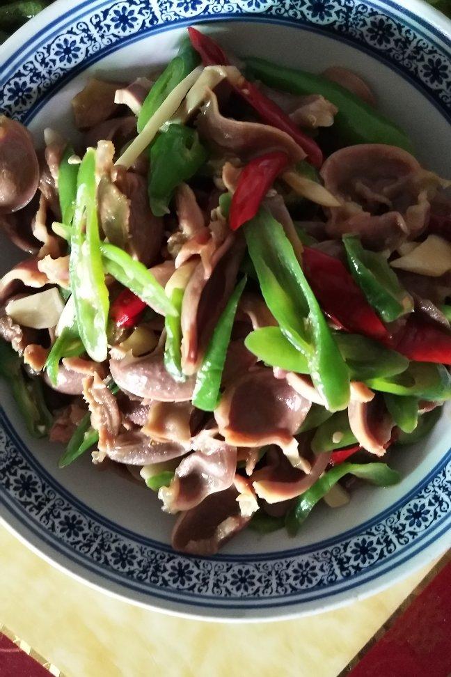 小炒鸭胗