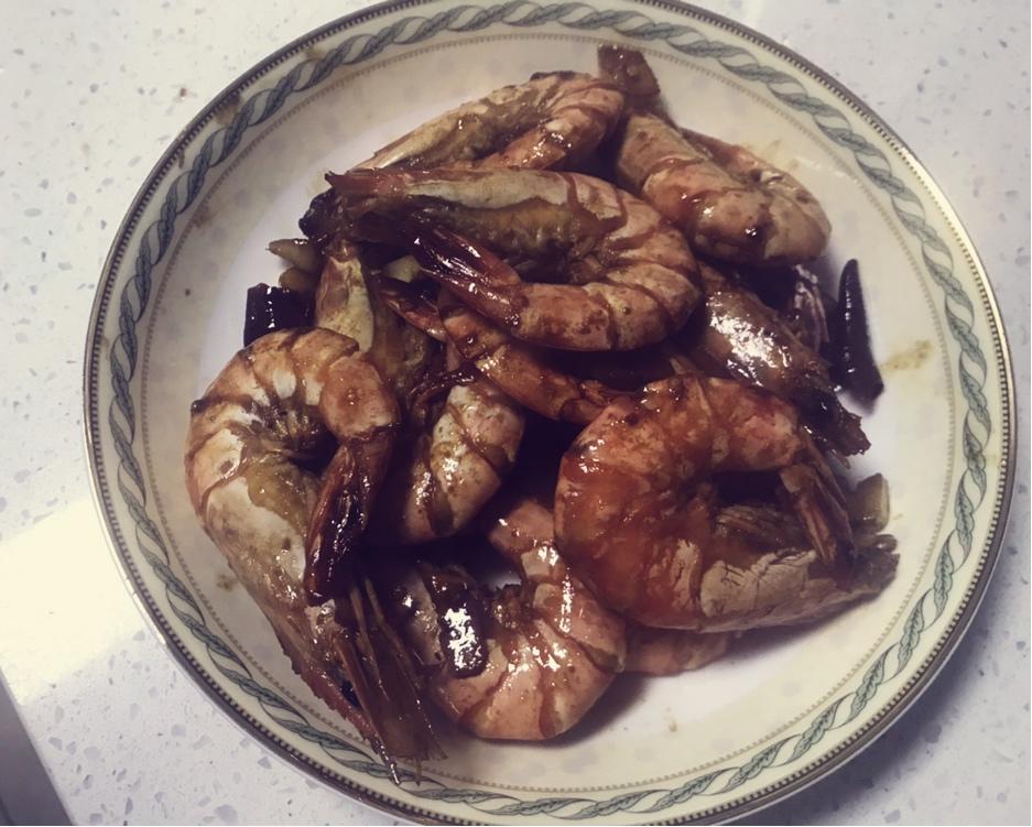 干烧大虾（黑虎虾）