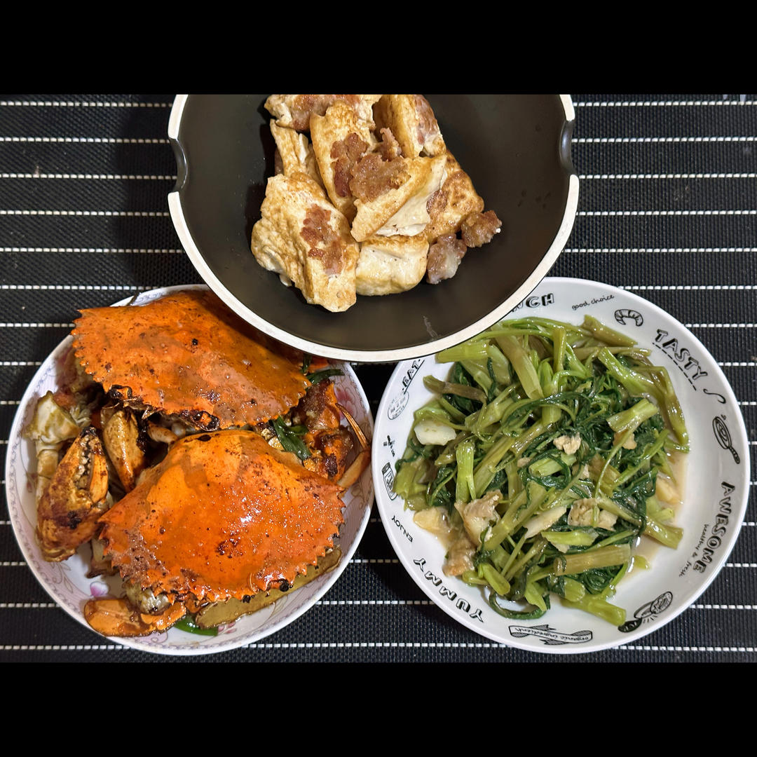 家常姜葱炒蟹