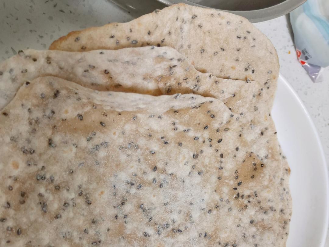 减脂期自制100%全麦卷饼