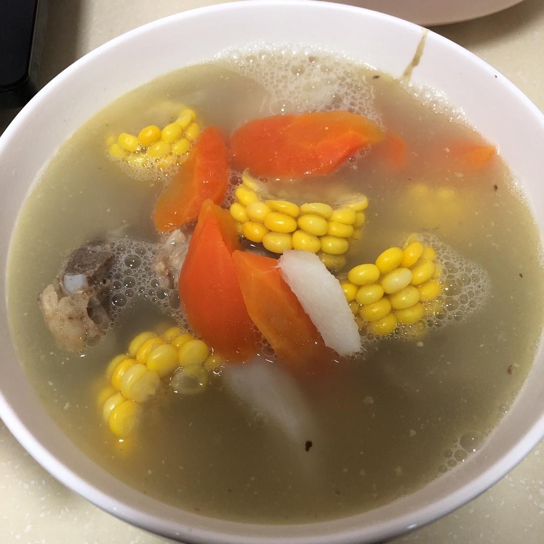 山药玉米排骨汤