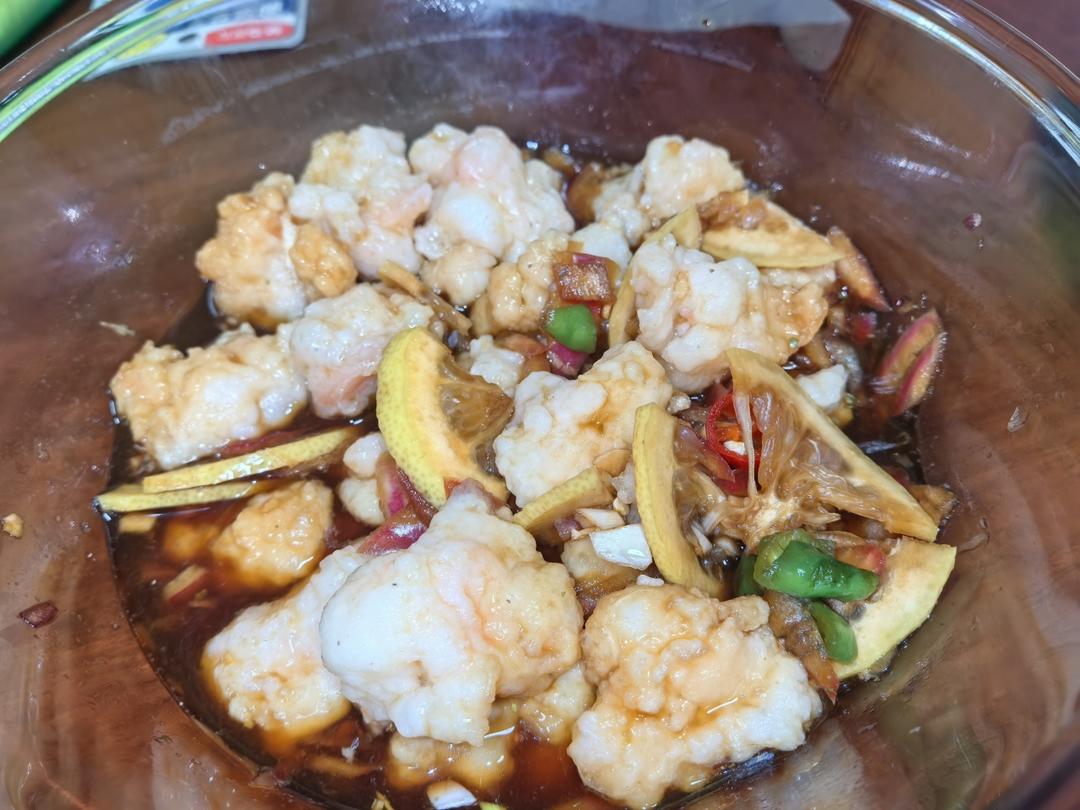 低脂爽口❗️Q弹鲜香的泰式酸辣虾滑
