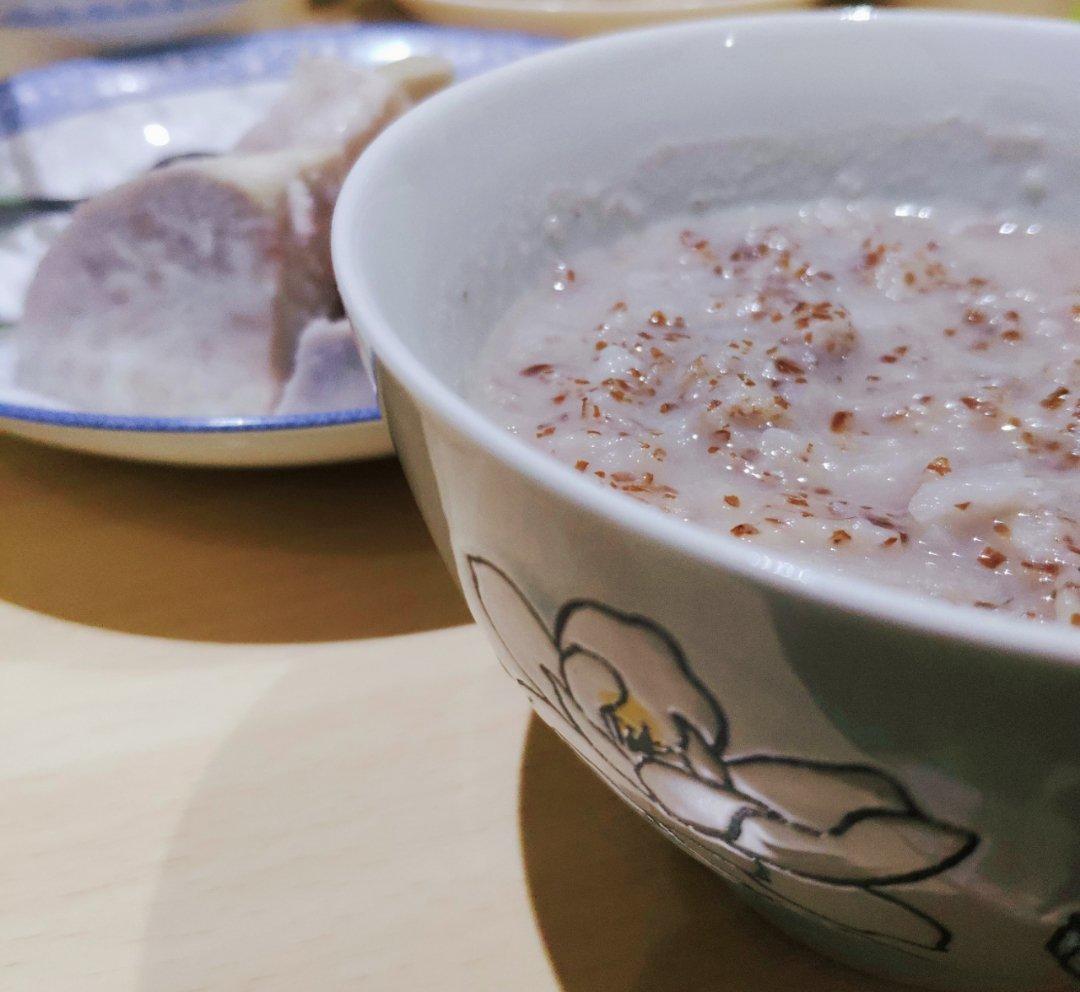 【不一样的美龄粥】豆浆香芋燕麦粥~荔浦芋头大法好!