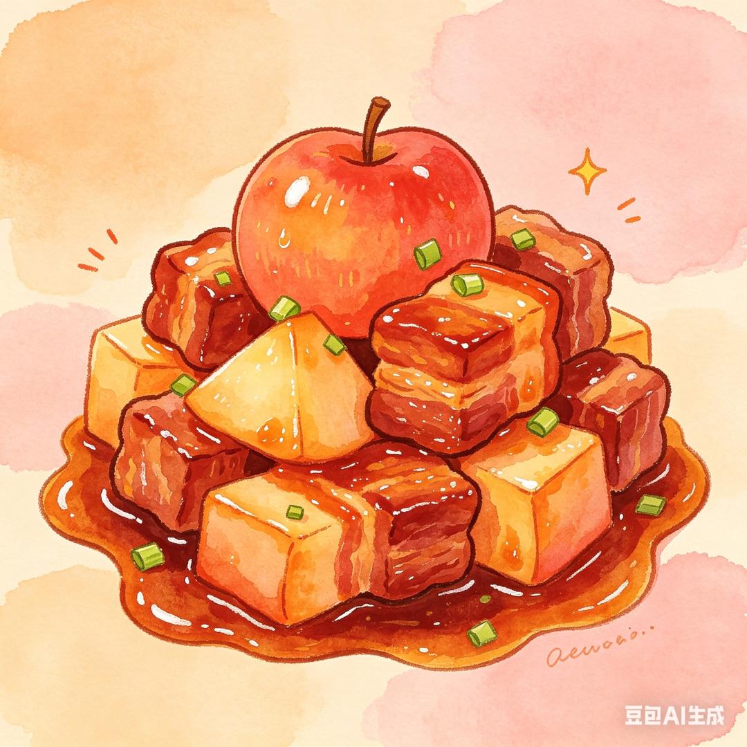 苹果红烧肉