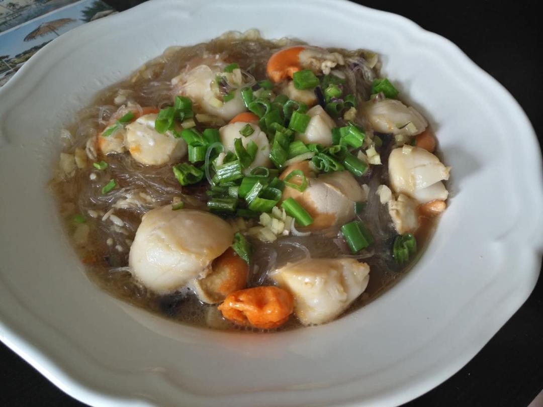 【曼食慢语】葱油扇贝粉丝煲