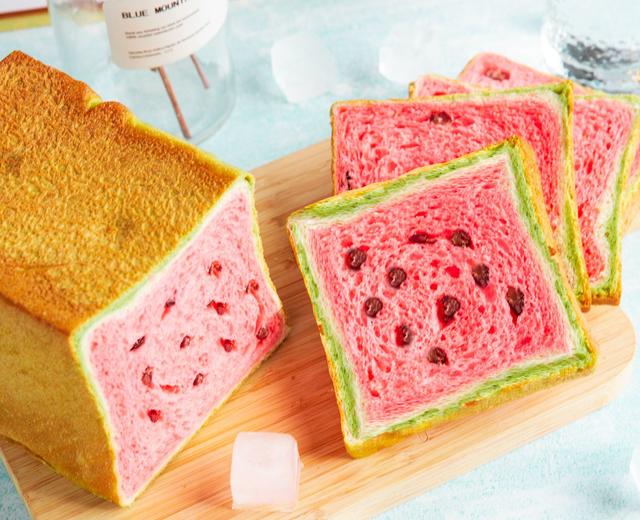 西瓜吐司的做法