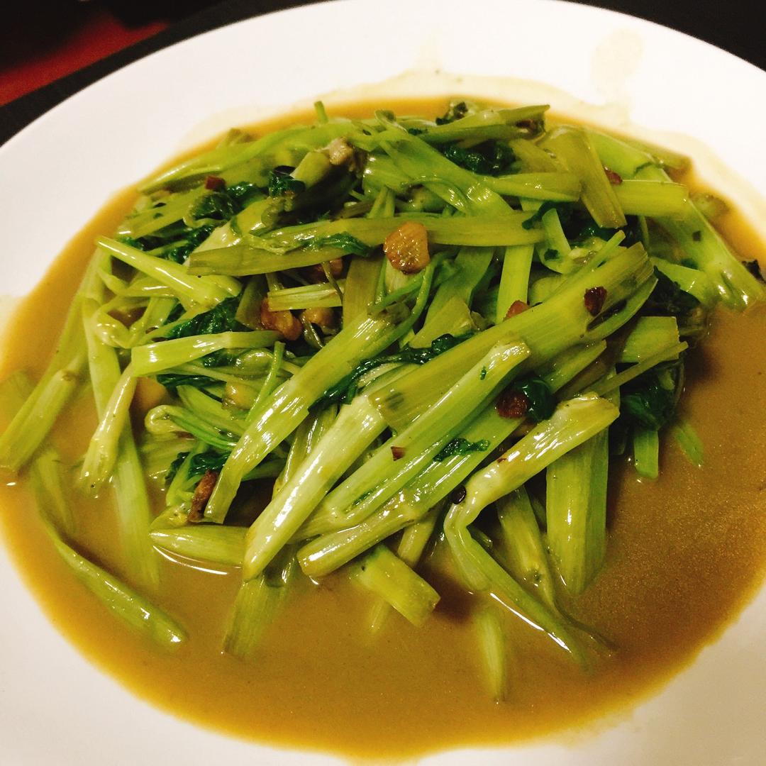 椒丝腐乳炒通菜