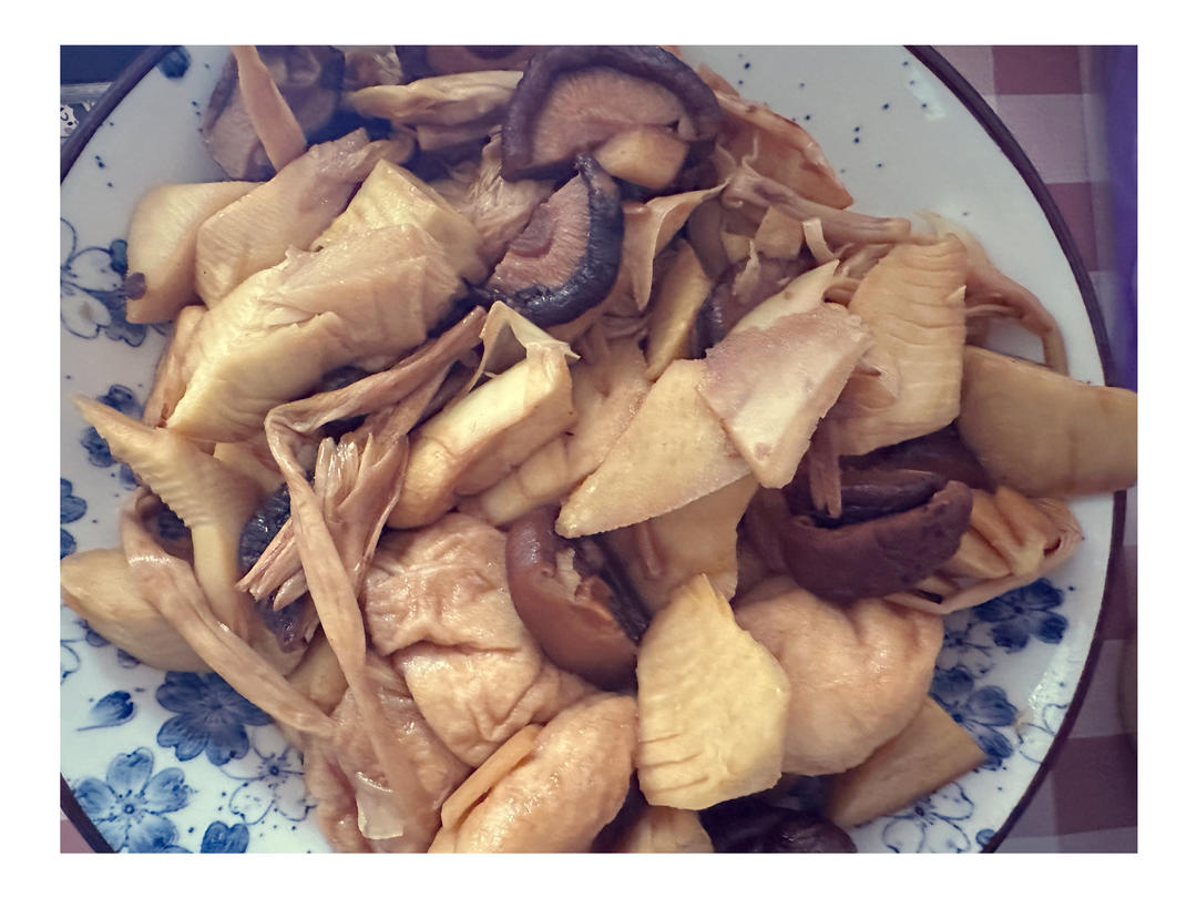 香菇竹笋炒油面筋