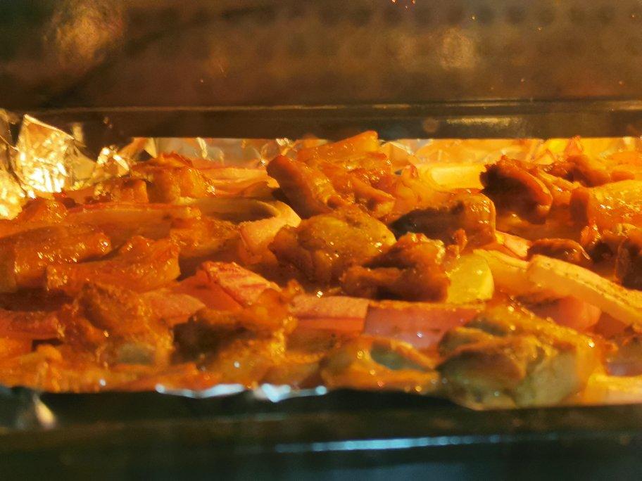 烤箱版土豆烤五花肉
