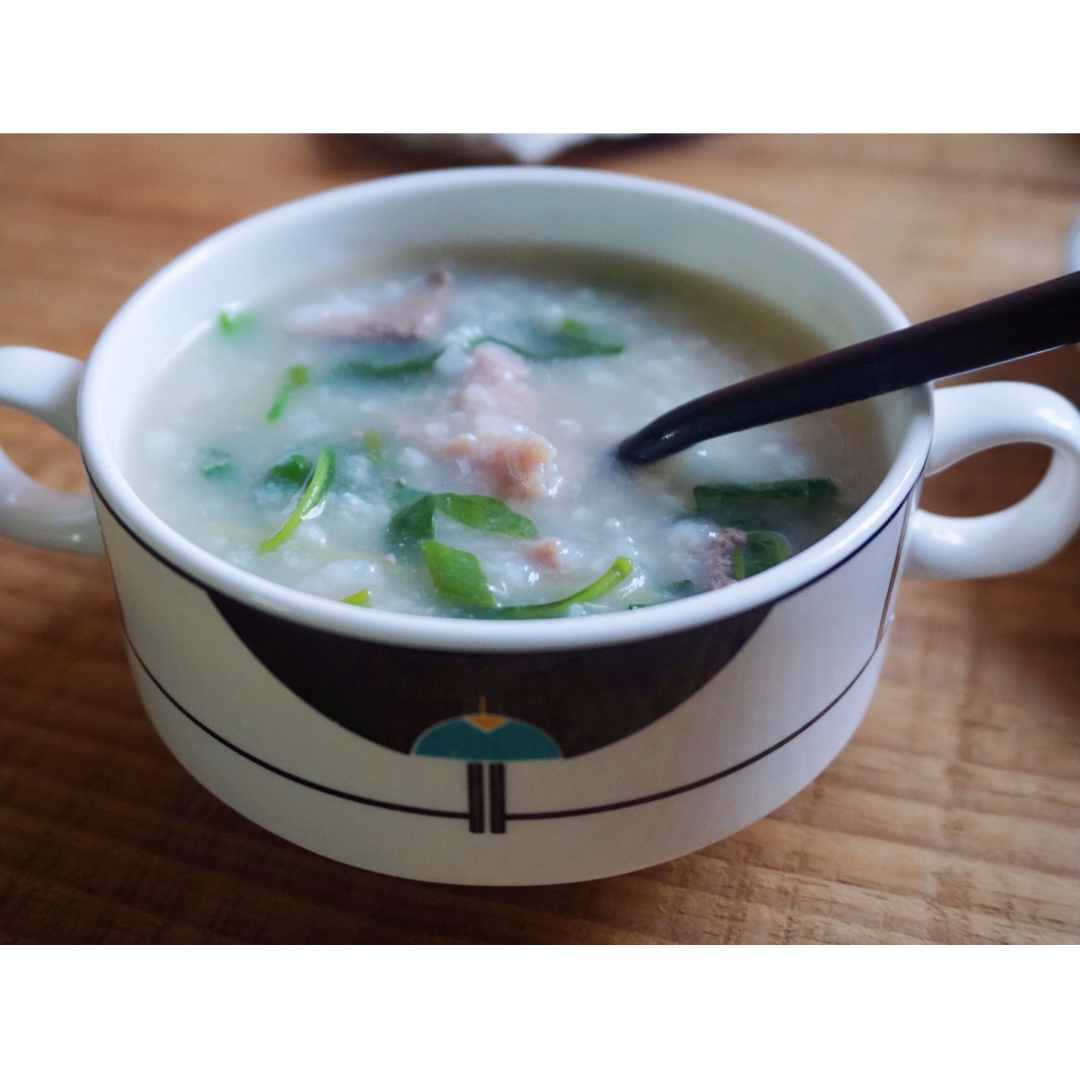 小菜芽做的珍惜,早餐                          做过 枸杞叶瘦肉粥