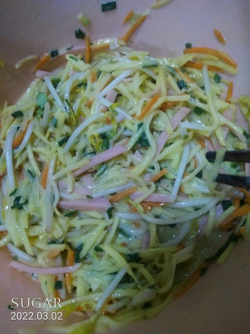 早餐饼(土豆丝饼、土豆丝鸡蛋饼)