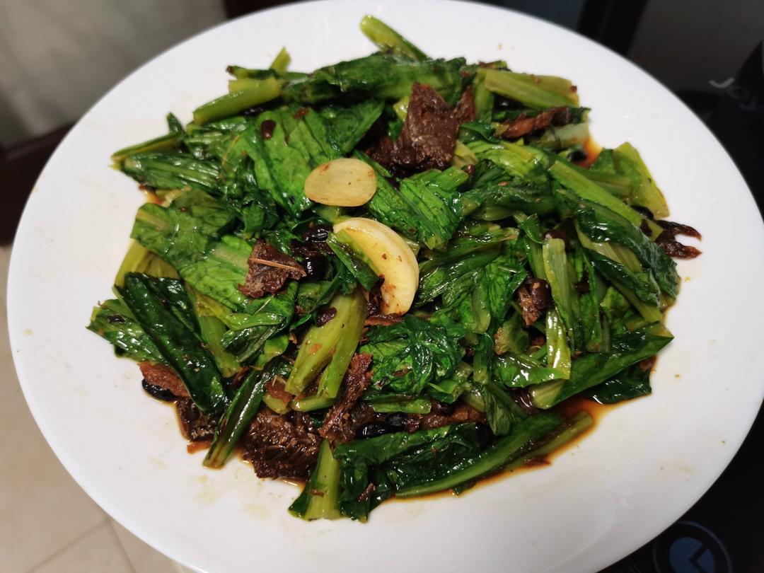 豆豉鲮鱼油麦菜