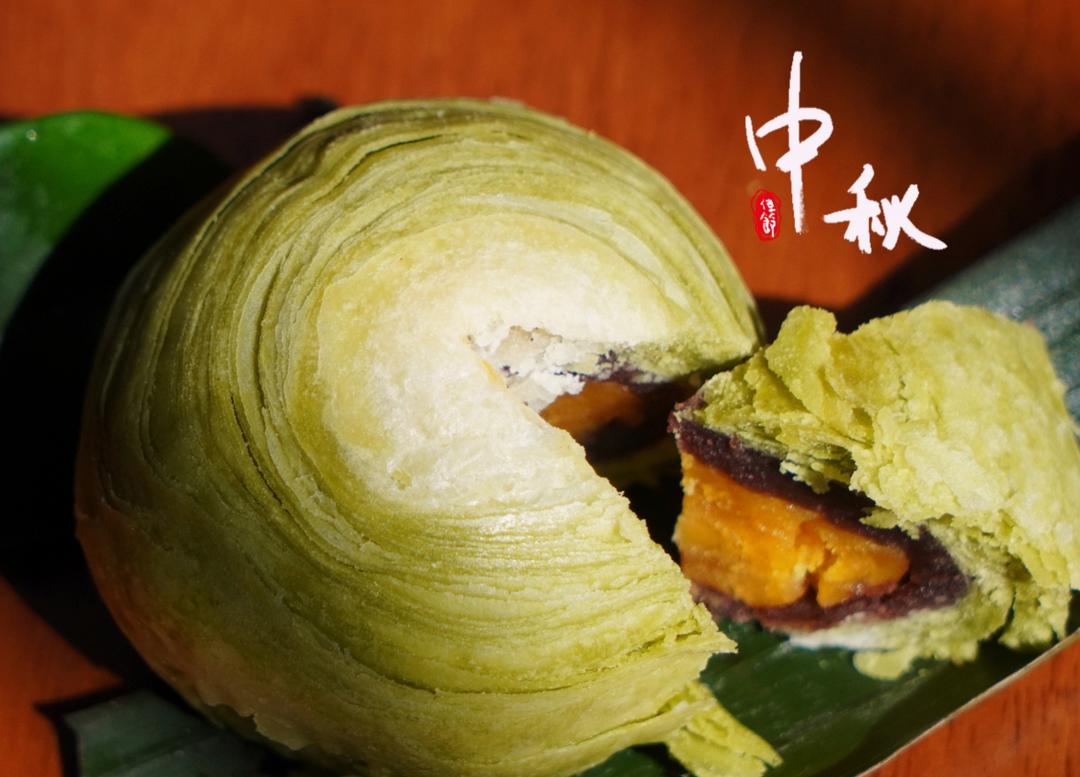 大自然的味道！斑斓螺旋蛋黄酥！酥到掉渣！