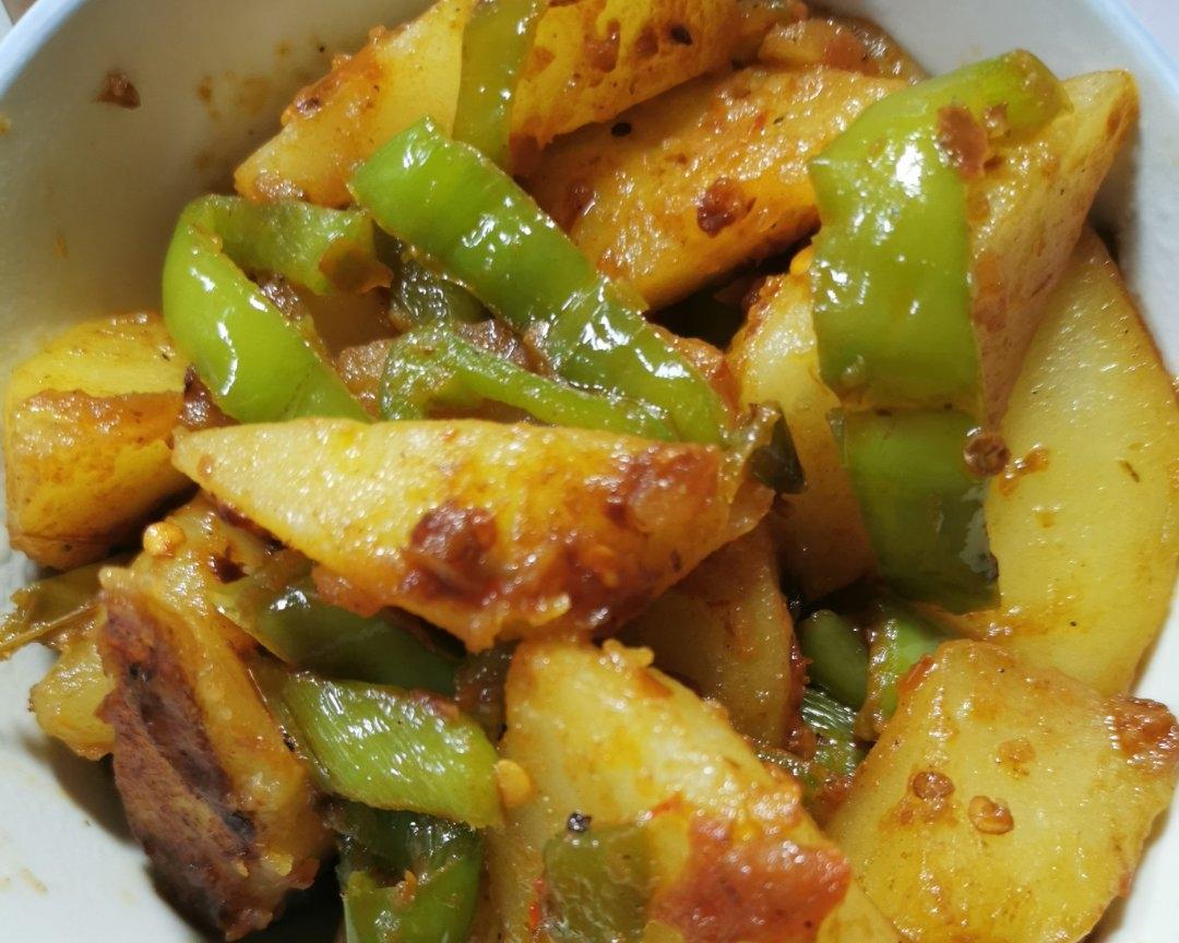 青椒土豆块的做法